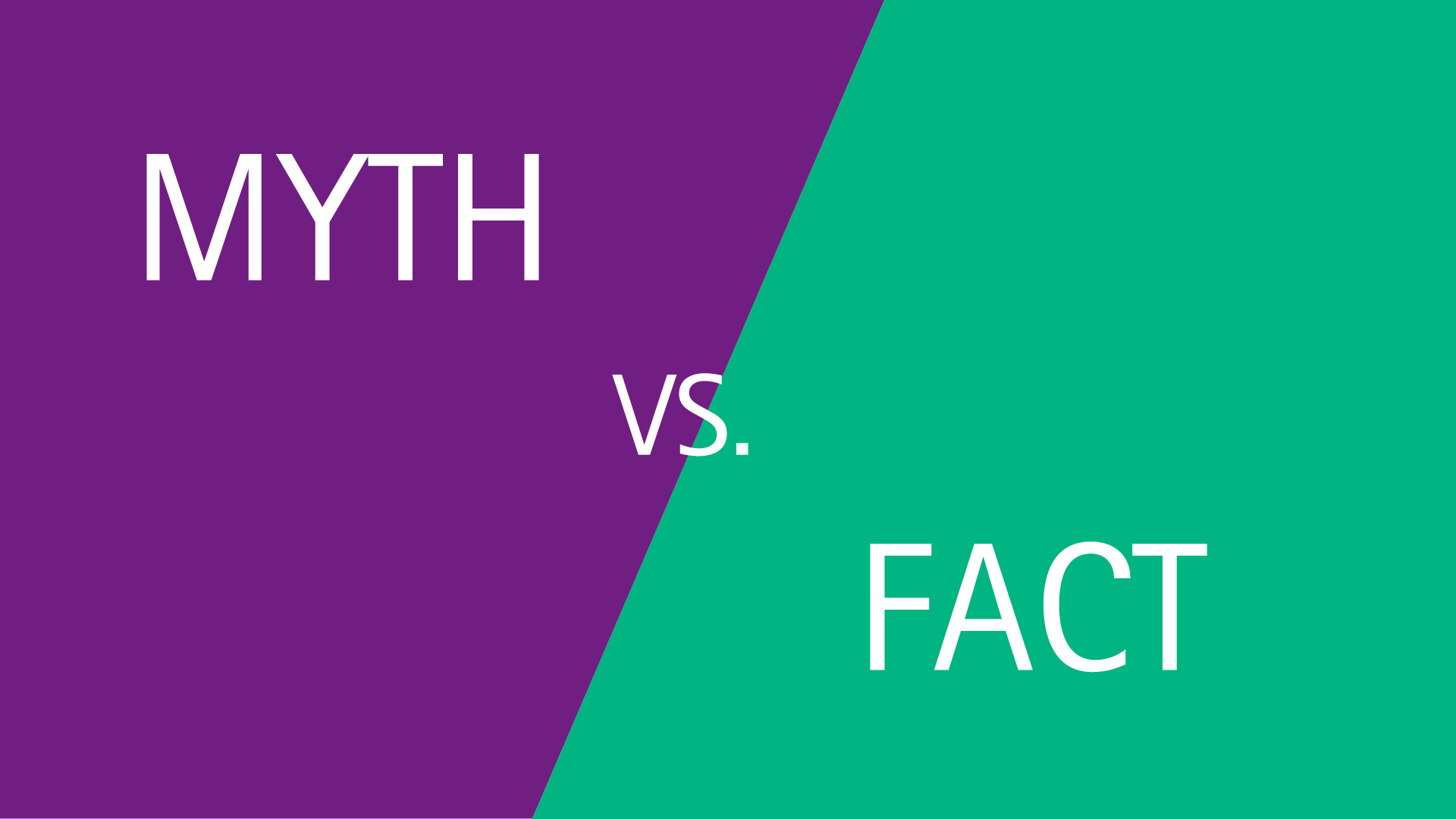 Myth versus fact graphic