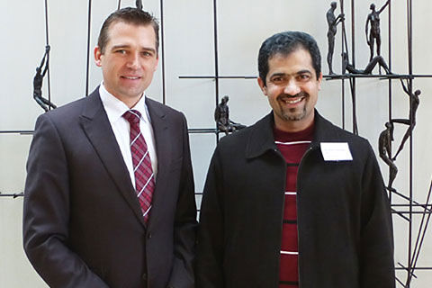 Armin Weisser, Director Group Product Management Neurosurgery & Abbas Aziz Mahmoud, 16th WFNS-Aesculap Adult Fellow