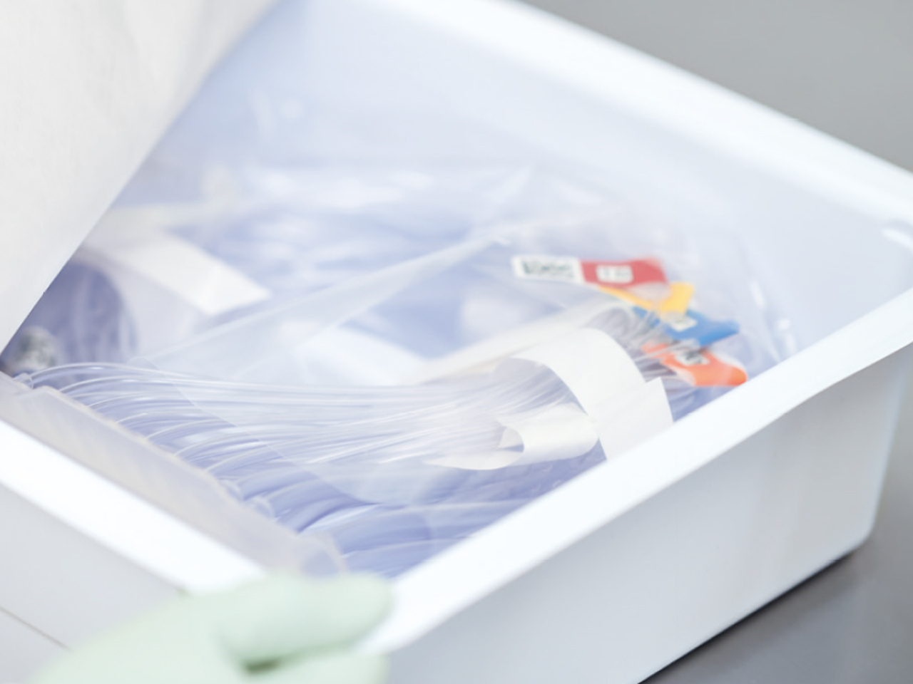 A container filled with medications