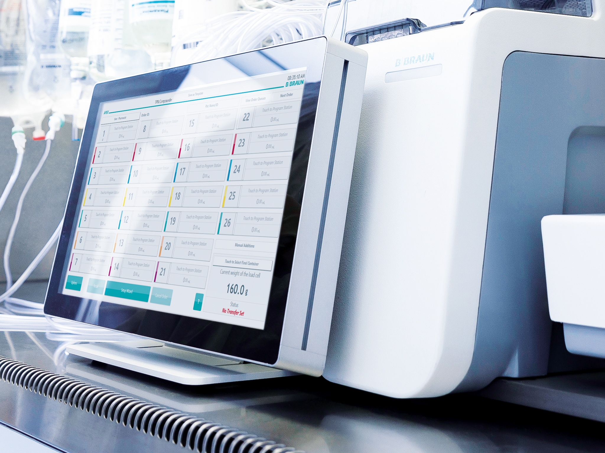 screen of APEX device
