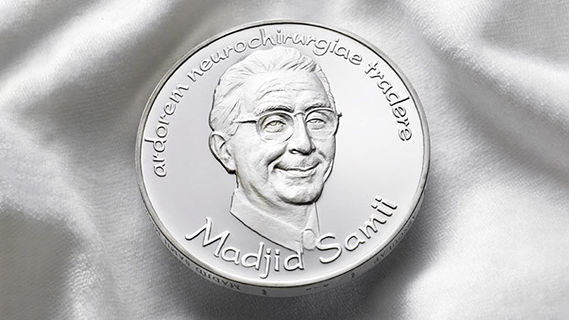 Front side of the Madjid Samii Medal of Honor
