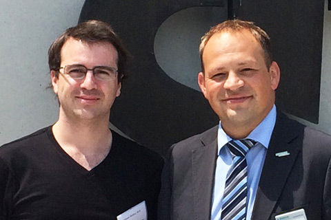 Dr. Emiliano Mollea 25th WFNS-Aesculap Adult Fellow & Harald Dreher, Business Manager Neurosurgery