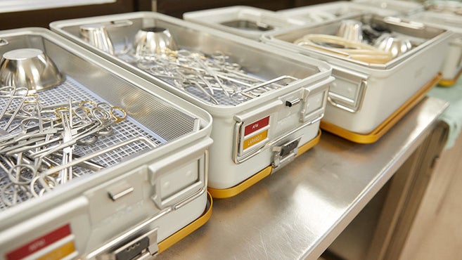 Sterile container in the CSSD