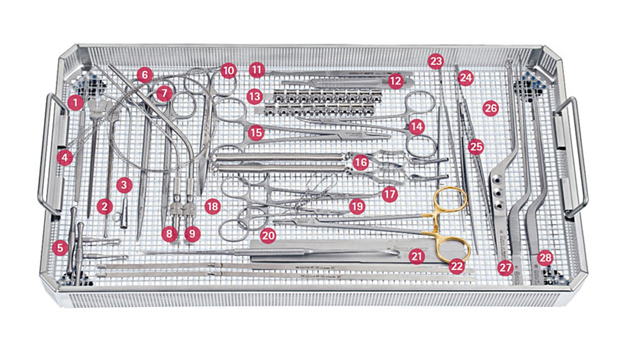 Cranio Instrument Set Cranial Set β Neurosurgical Instruments WFNS - B. Braun