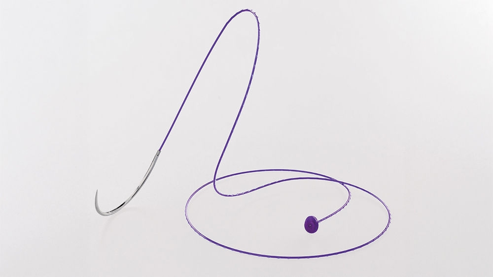 Symmcora knotless suture