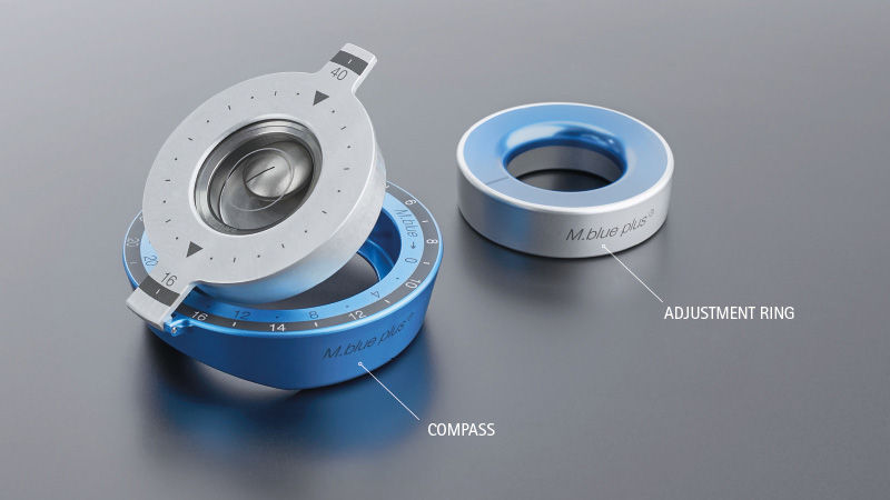 M.blue® valve compass and adjustment ring