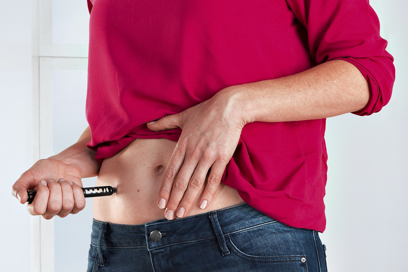 Insulin injection - injection sites