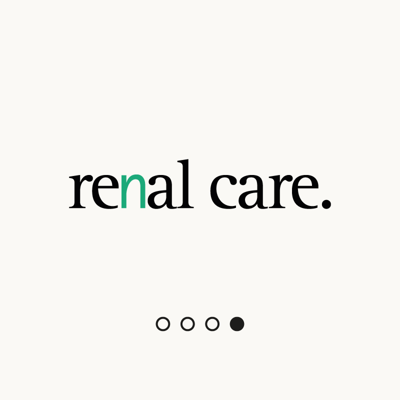Graphic displaying the words “re(n)al care.”