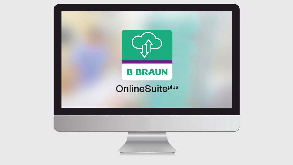 Monitor with OnlineSuitplus logo