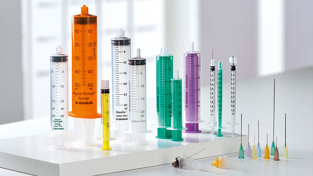 B. Braun syringes and needles
