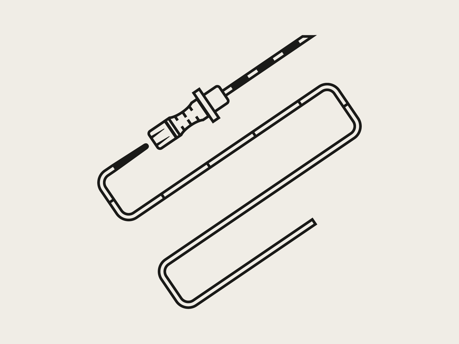 Icon: Epidural catheter with needle