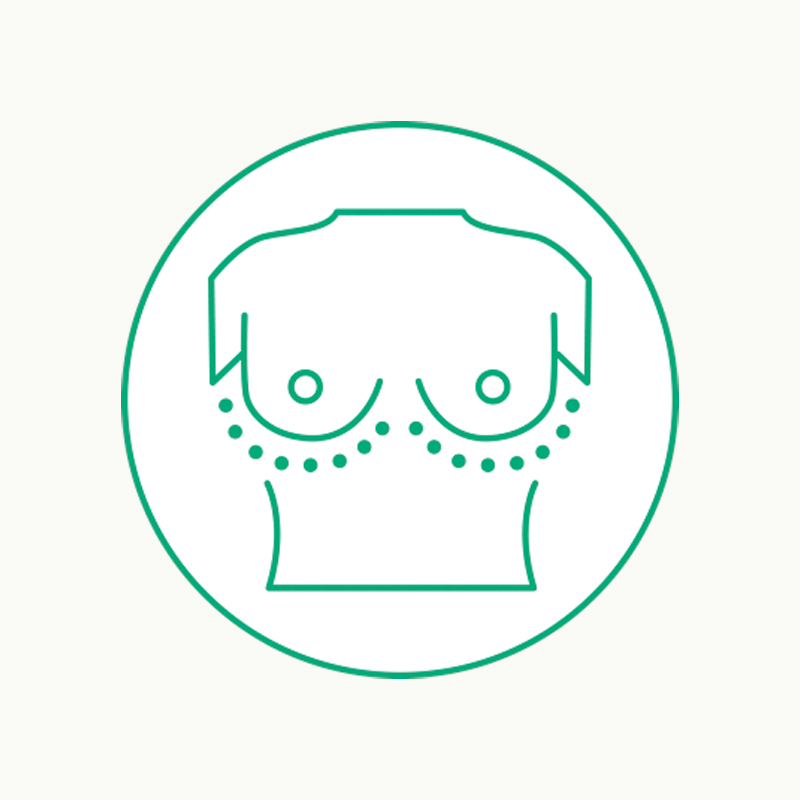Breast surgery icon