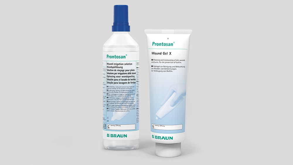 Prontosan bottle and tube