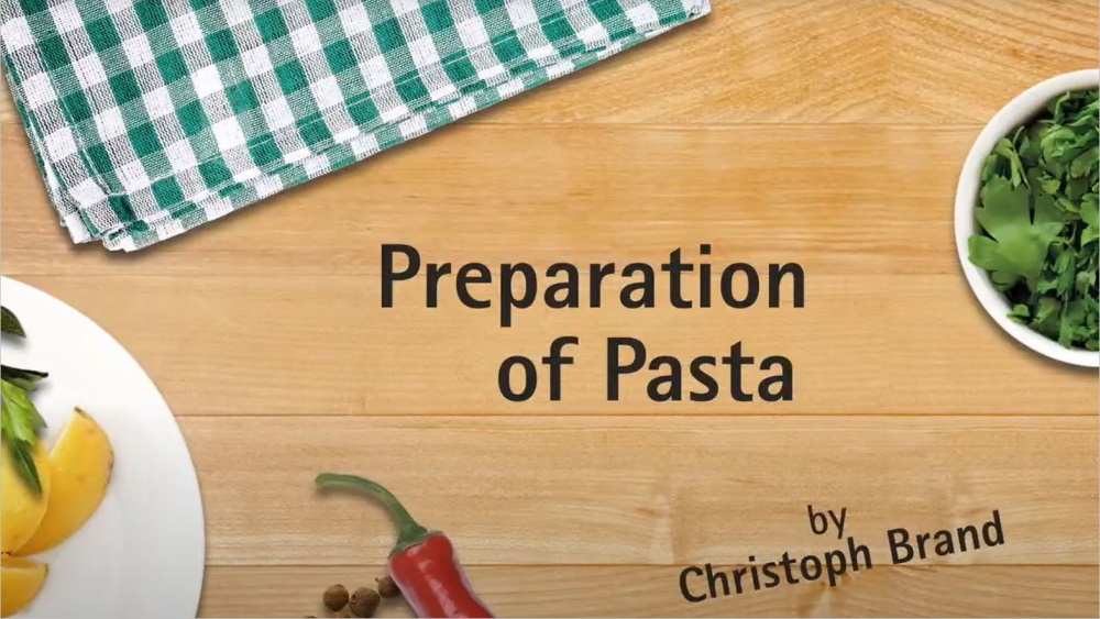 preparation of pasta by Christoph Brand