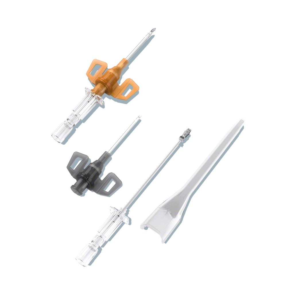 Peripheral vascular access safety catheter